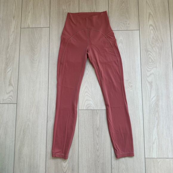 Lululemon Unlimit High Rise Leggings 25" Brier Rose size 2 - Picture 2 of 5